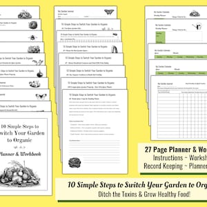 Planner & Workbook 10 Simple Steps to Switch Your Garden to Organic image 1