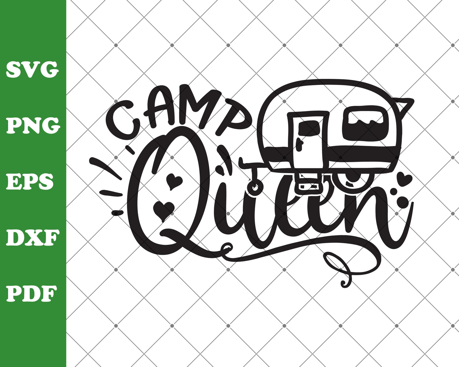 Camp Queen Datei digitaler Download Camp SVG Königin PNG Etsy