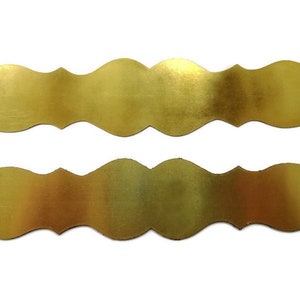 SET of 2 pcs. Brass cuff blanks Handmade Metal bracelet blanks for jewelry making 1.57 inches (40 x 160 x 0.5 mm)