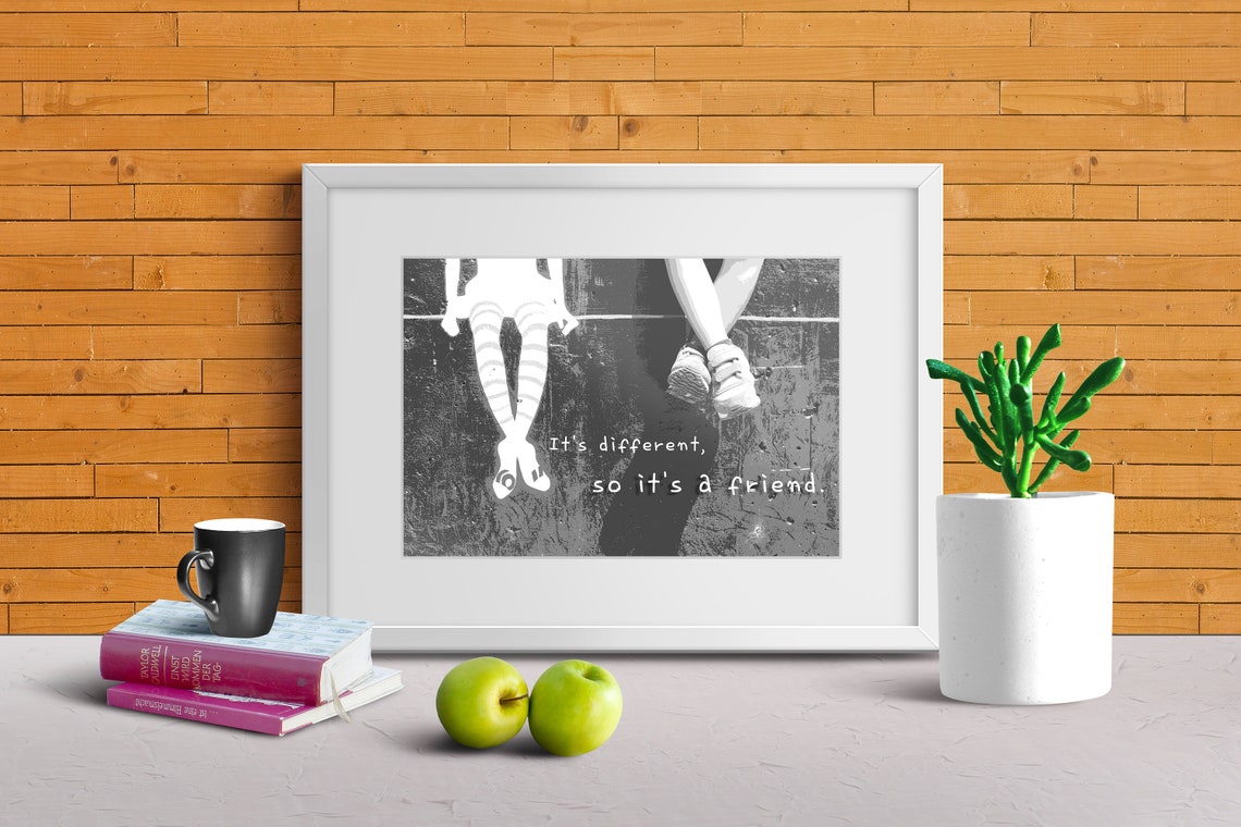Kids Printable Friend Black and White - Etsy