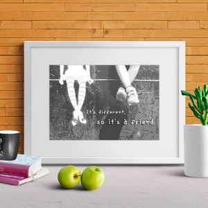 Kids Printable Friend Black and White - Etsy