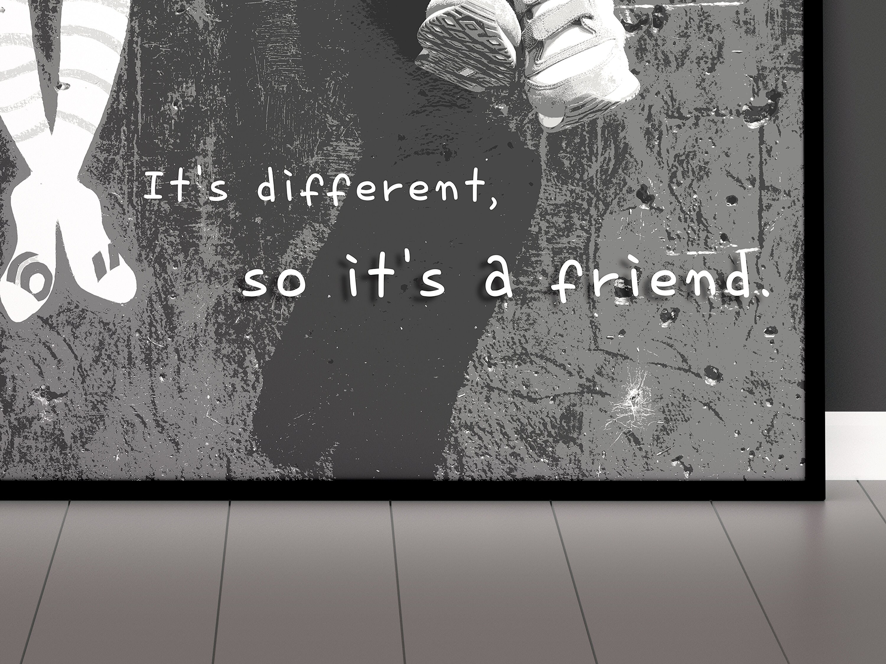 Kids Printable Friend Black and White - Etsy