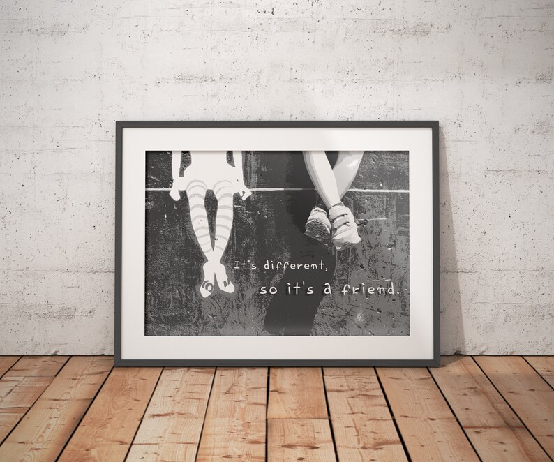 Kids Printable Friend Black and White - Etsy