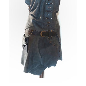 Leather skirt,tribal belt,wiking skirt,festival costume,festival skirt,viking skirt,bohemian skirt,barbarian skirt