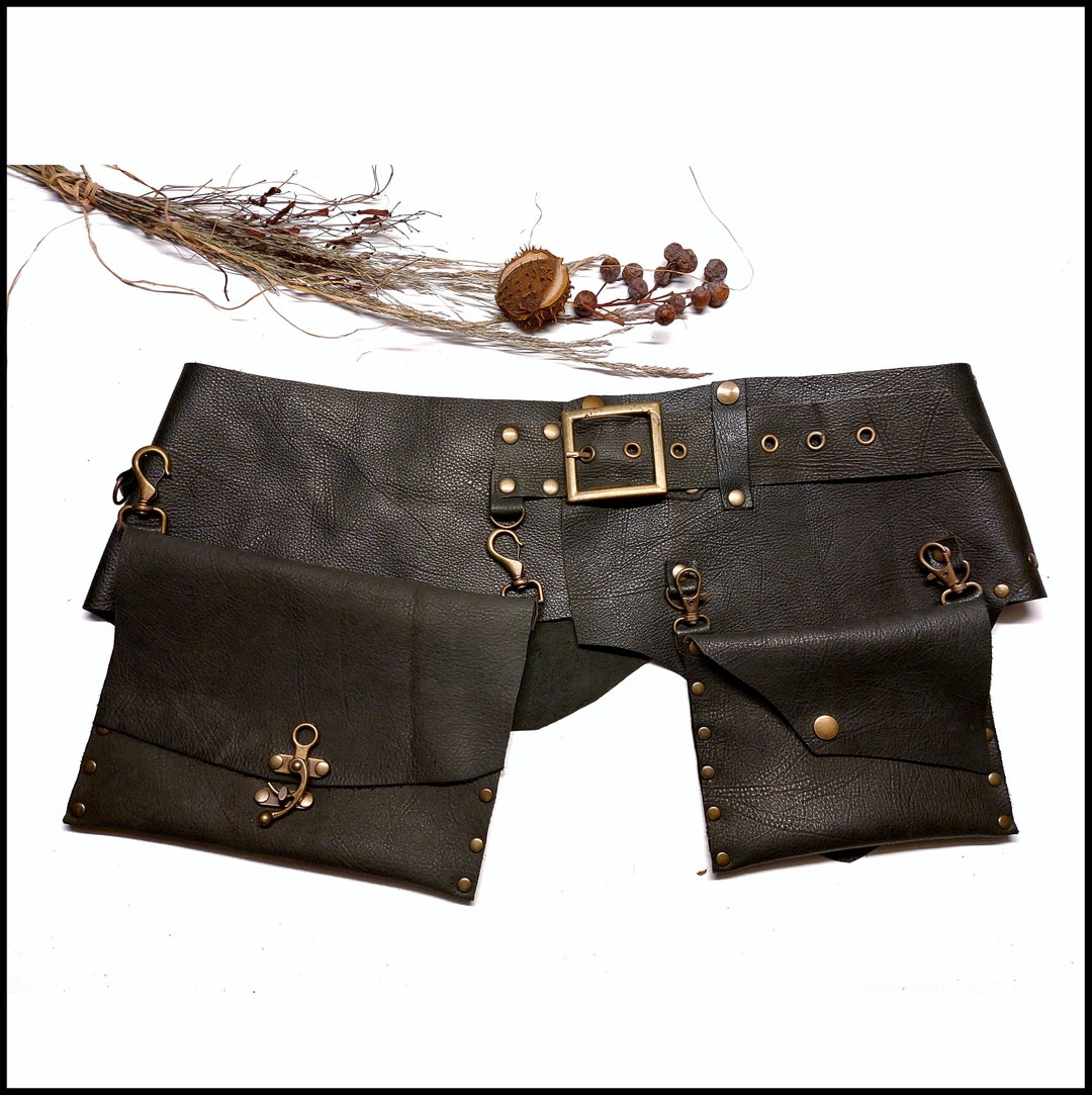 Bag Belt,leather Belt Double Bag,practical Belt Bag,leather Bag Belt,elite Women Belt,elegance