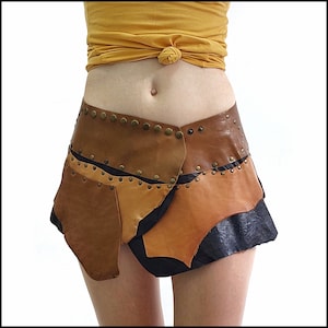 Leather skirt,tribal belt,wiking skirt,festival skirt,festival belt,leather tribal belt,bohemian skirt,barbarian skirt
