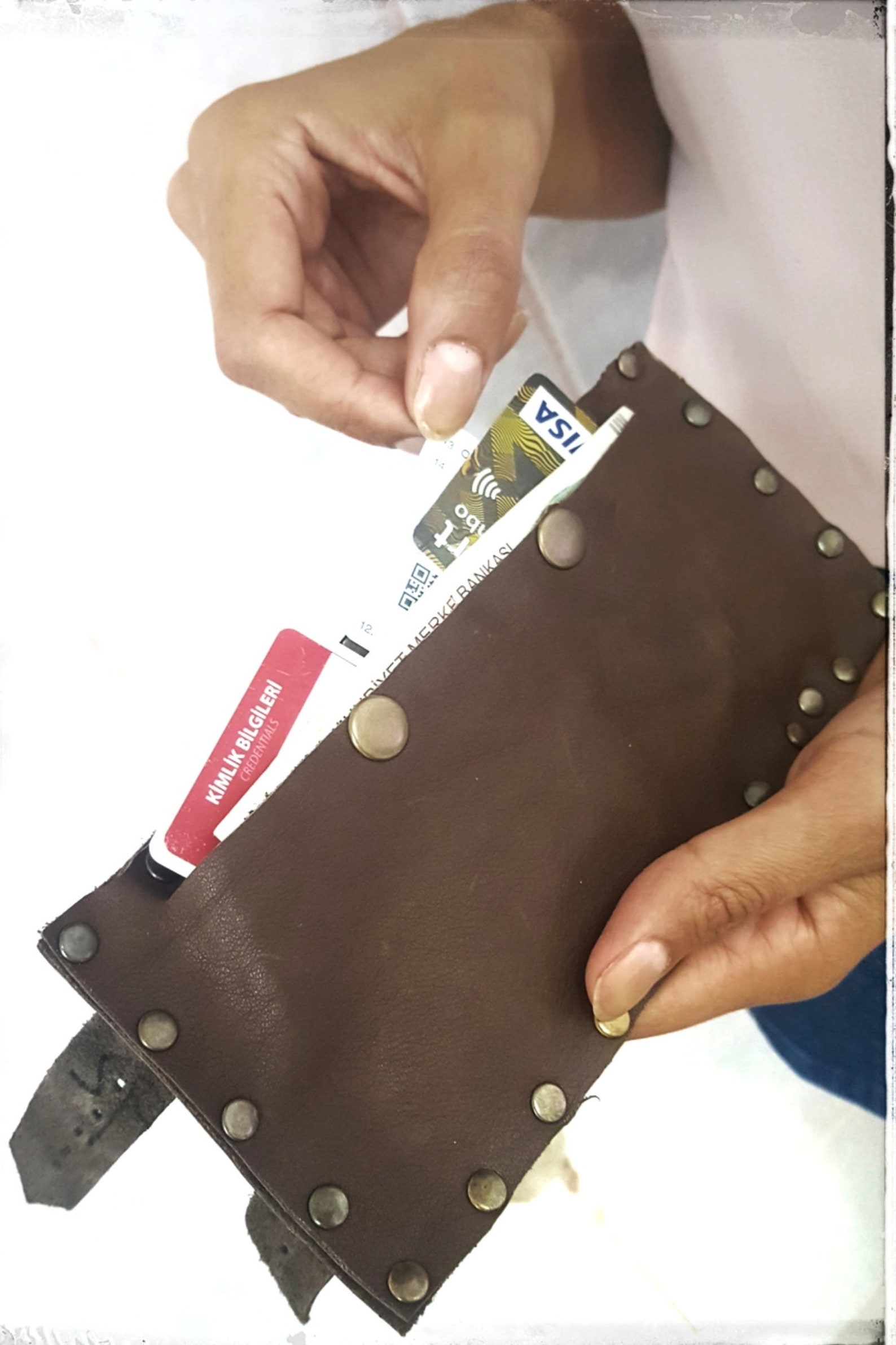 Gothic Boho Fringe Utility Belt || Handmade Leather Waist Belt with Utility Pouch (LT-AB-WB-6103) main image 1