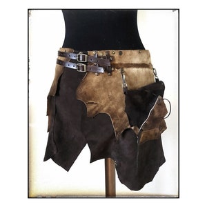 Leather Barbarian Skirt: Viking Costume, Burning Man Festival