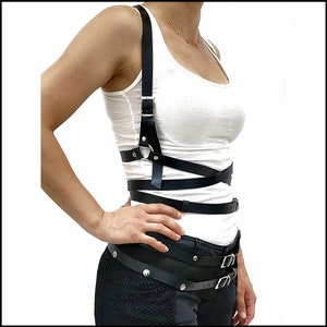 Leather Harnes Belt,Harnes Body Belt,Chest belt,Body Belt,Adjustable Harnes,Shoulder Belt,Leather Strap Belt,Fashion Chest Belt,Arty Harness