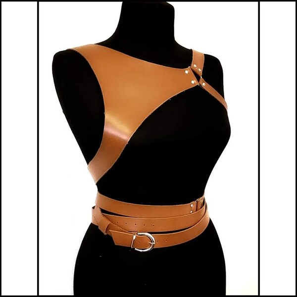 Leather Chest Strap Etsy