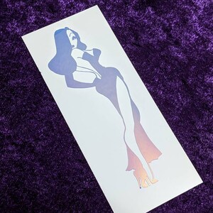Jessica Rabbit Full Length Vinyl Decal in Magical Holographic or ...