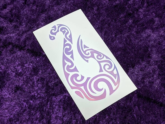 Moana Maui Magical Fish Hook Permanent Vinyl Decal in Magical Holographic  or Various Colors 