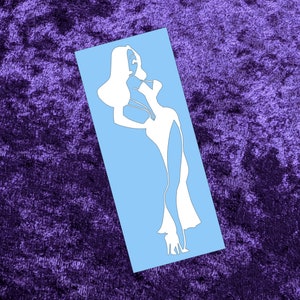 Jessica Rabbit Full Length Vinyl Decal in Magical Holographic or ...
