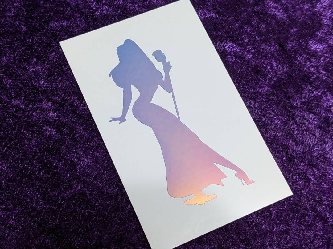 Jessica Rabbit Silhouette Vinyl Decal in Magical Holographic or Various ...