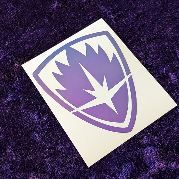 Guardians of the Galaxy Symbol Permanent Vinyl Decal in Magical Holographic or Various Colors