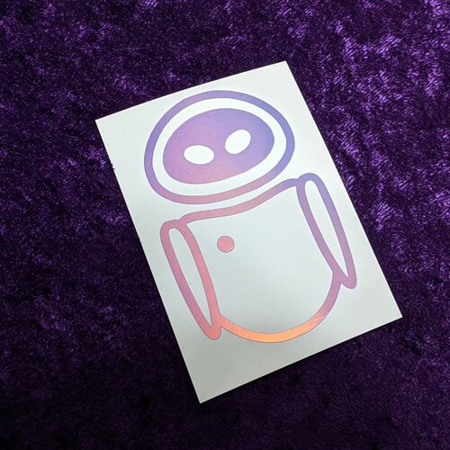 Eve From Walle Permanent Vinyl Decal in Magical Holographic Etsy