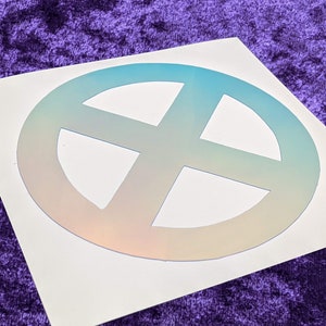 X-men Symbol Permanent Vinyl Decal in Magical Holographic or Various ...