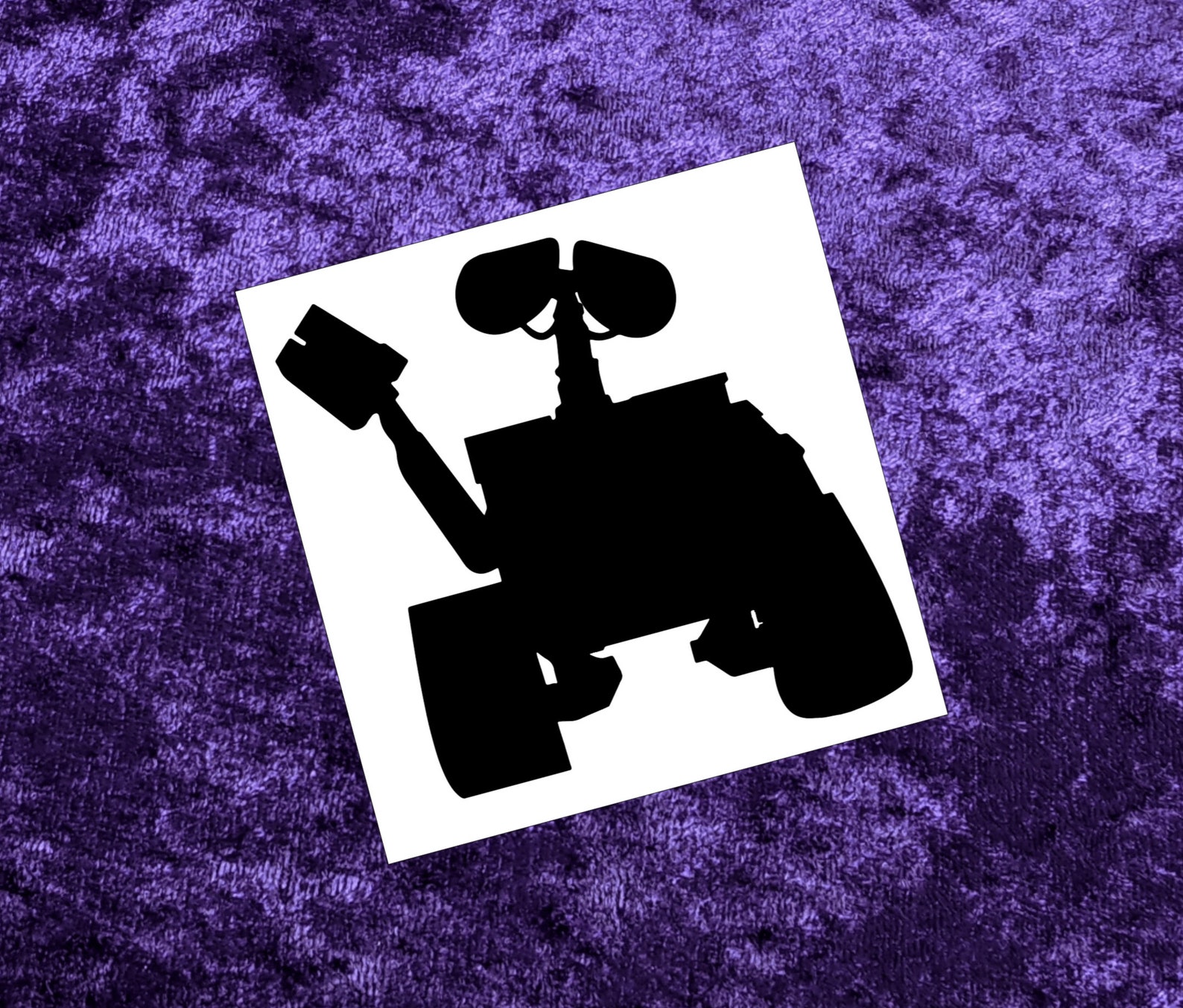 Wall-e Silhouette Permanent Vinyl Decal in Magical Holographic - Etsy