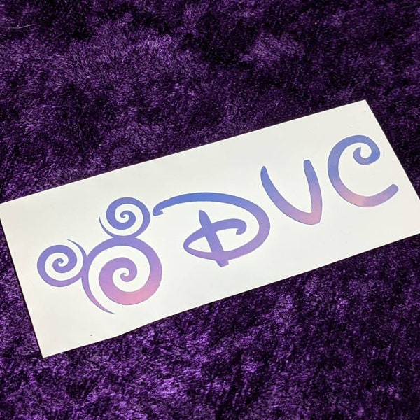 DVC Permanent Vinyl Decal in Magical Holographic or Various Colors