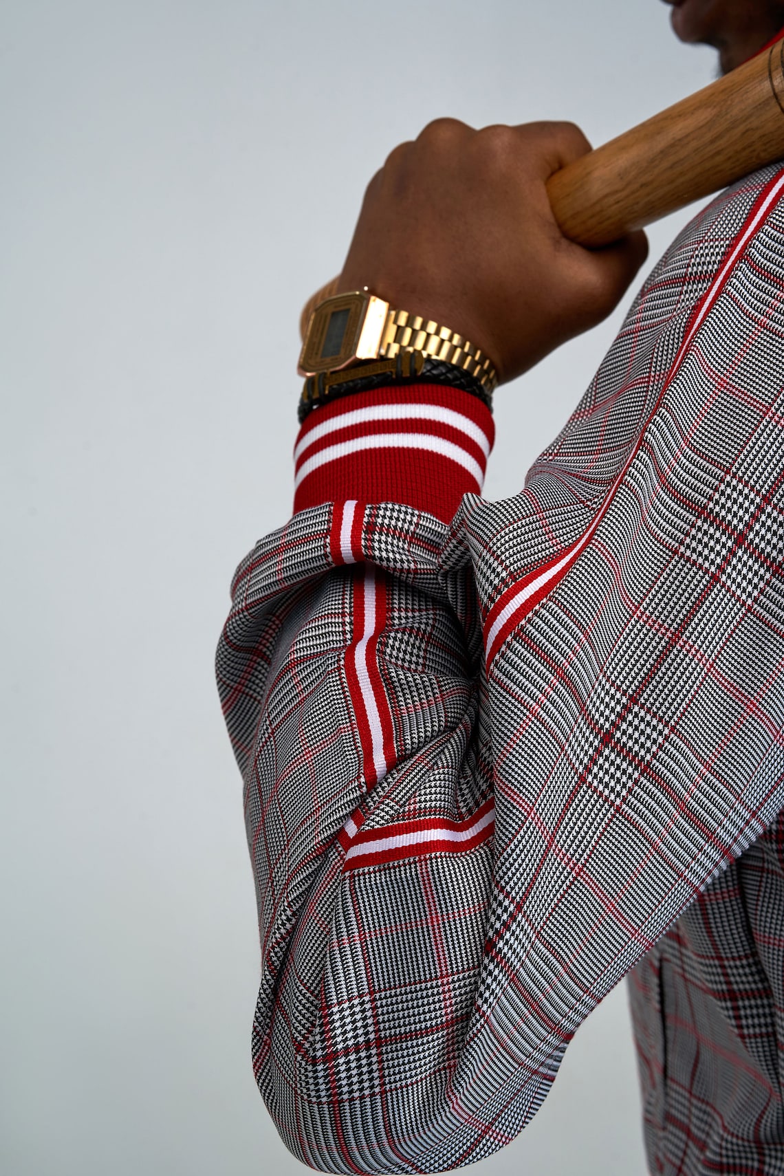 checkered tracksuit bottoms