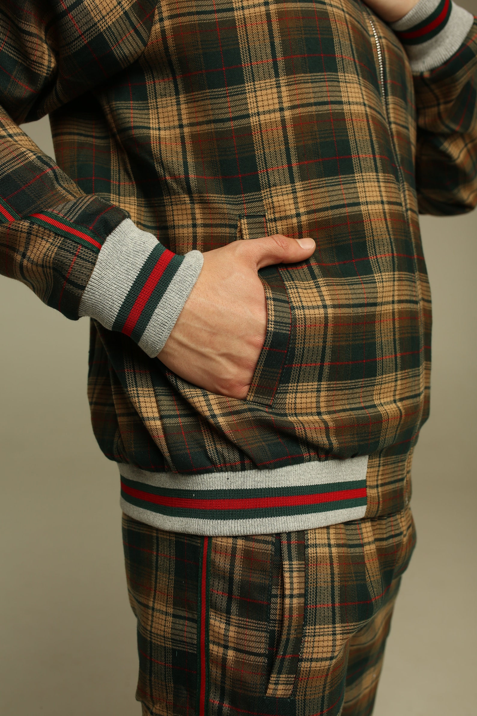 checkered tracksuit bottoms