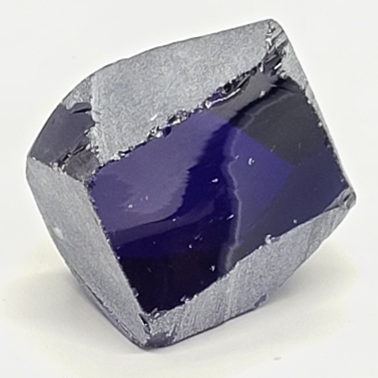 Dark Tanzanite Nanosital Synthetic Lab Created Faceting Rough - Etsy