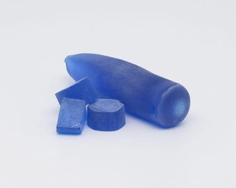 Cobalt Blue #114-Djeva Lab Created Spinel Faceting Rough for Gem Cutting - Various Sizes