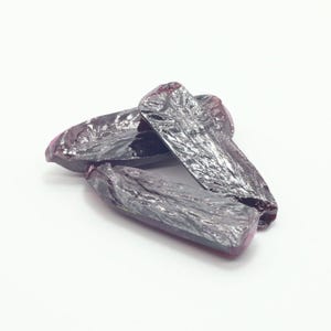 Very Dark Ruby Red #9 Lab Created Corundum Sapphire Faceting Rough for Gem Cutting - Various Sizes - Split Boule