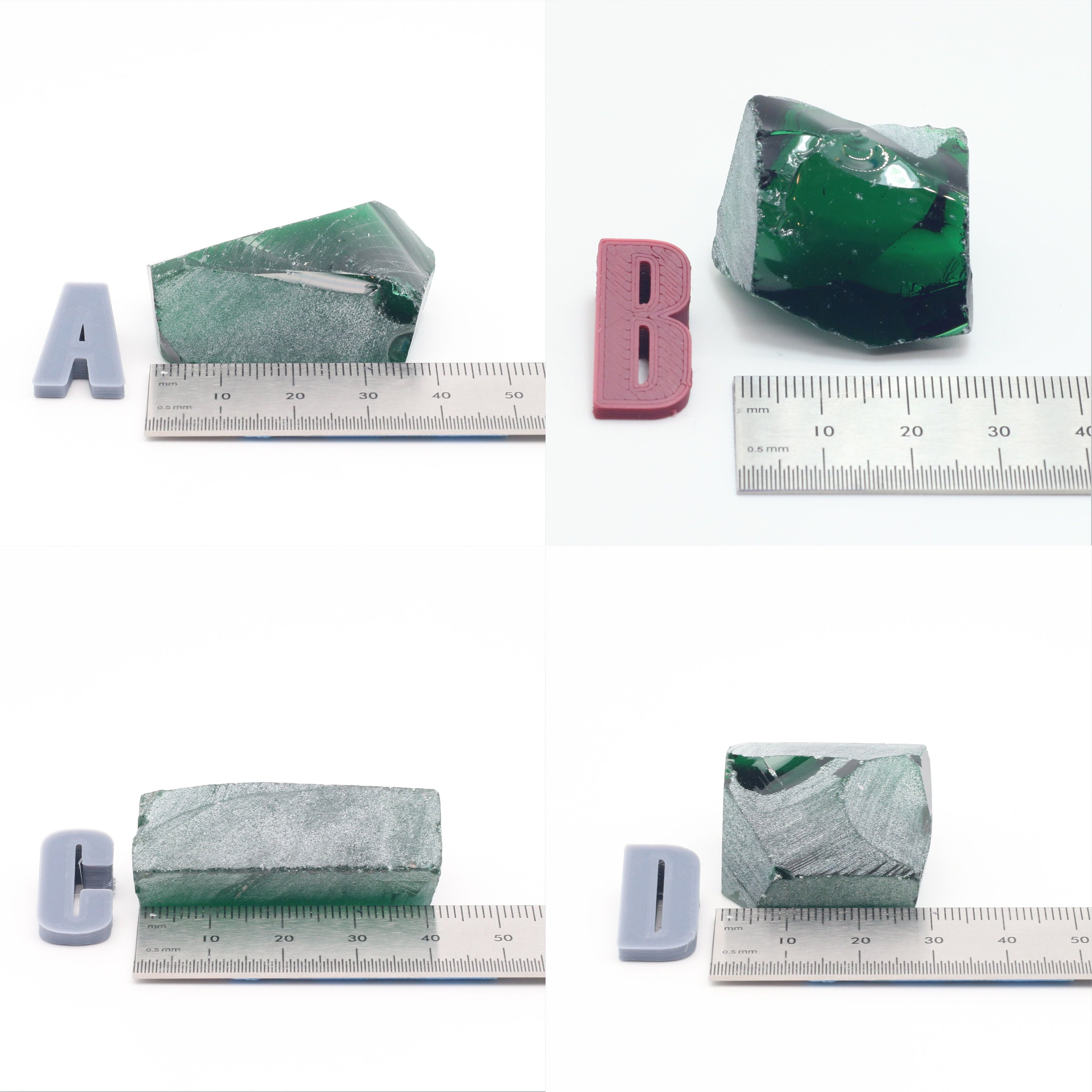Demantoid Nanosital Synthetic Lab Created Faceting Rough for Gem Cutting #A-2092 Various Sizes