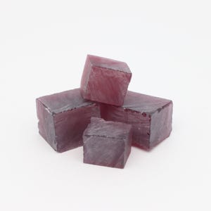 Nanosital Simulated Medium Ruby Lab Created Faceting Rough for Gem Cutting - #TB-20 - Various Sizes