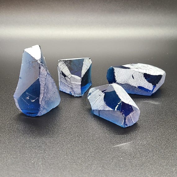 Nanosital Simulated Swiss Blue Topaz Lab Created Faceting Rough for Gem Cutting 1782 Various Sizes Etsy Canada