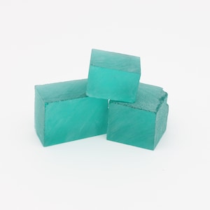 Nanosital Simulated Light Emerald (Slightly Included) Lab Created Faceting Rough for Gem Cutting - #Z-0/4- Various Sizes