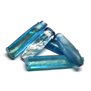 Dark Paraiba Colored Lab Created Corundum Sapphire Faceting Rough for Gem Cutting - Various Sizes