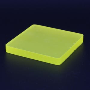 Piedra de facetado YAG (cerámica) amarilla neón para tallar gemas (varios tamaños)