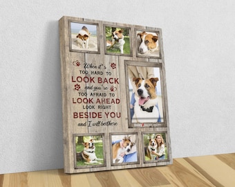 Custom Photo Pet Memorial Canvas, Pet Loss Frame Portrait, Dog Loss Canvas, Cat Passing Gift, Dog Bereavement Frame, Pet Passing Away Gift
