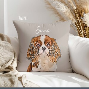 Personalized Pet Portrait Pillow, Pet Pillow Cases, Dog Picture Pillow, Custom Cat Pillow, Photo Pillow Dog, Pet Face Throw Pillow