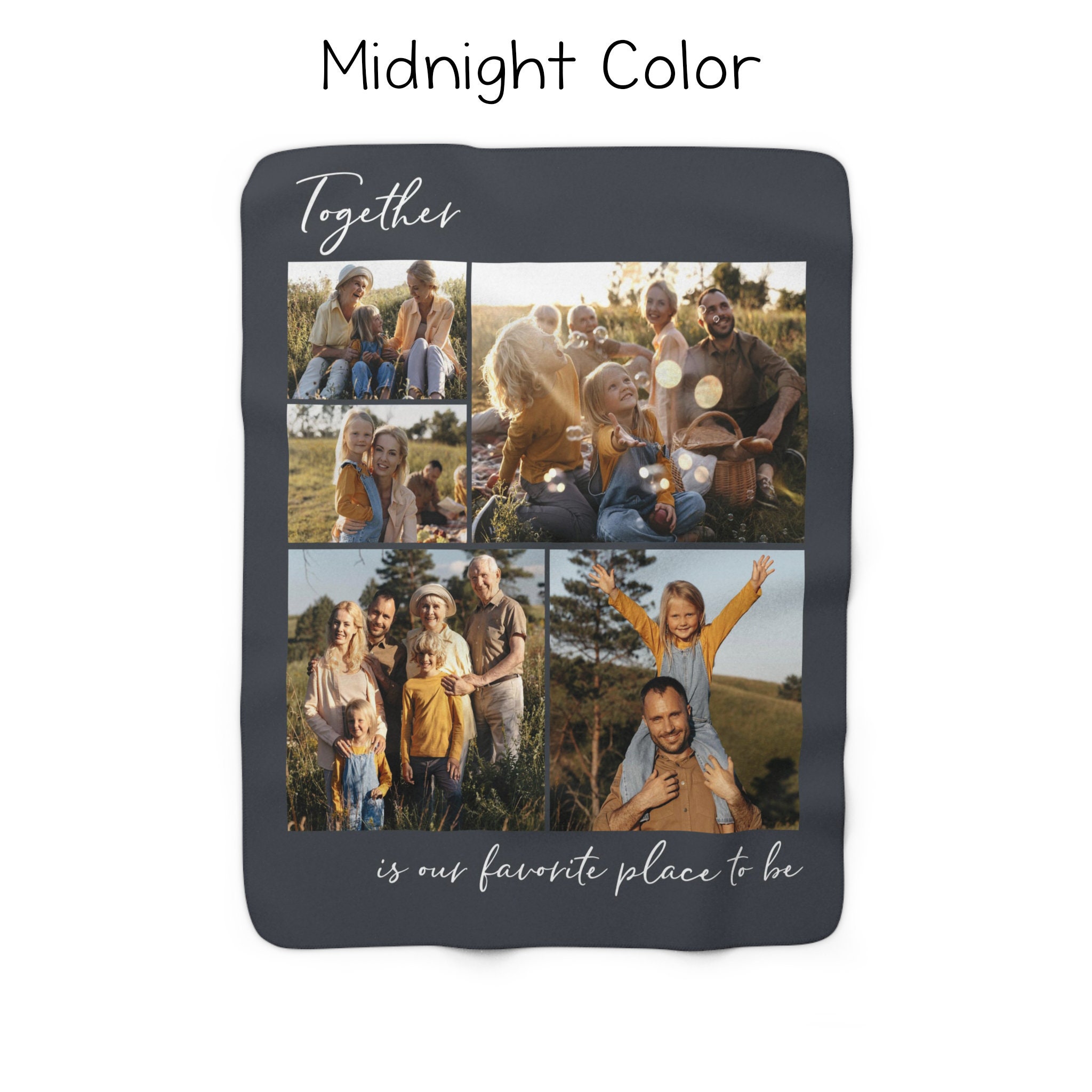 Personalized Blanket With Picture Custom Photo Blanket Etsy