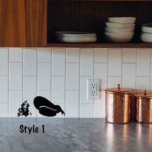 Donald and Daisy Inspired mouse hole- Disney Home decor- Disney wall Decal- Kids room decal