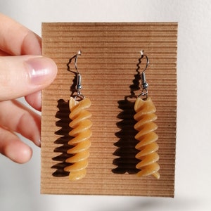 Boucles d&#39;oreilles pâtes macaronis