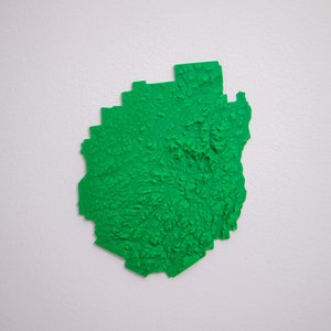 3D gedruckte Geländekarte des Adirondack Parks