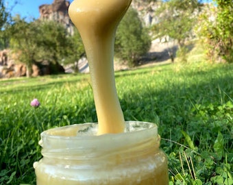 Organic White Honey,  Cream Honey, (200 gr.) Premium Honey, Turkish Honey, Bal, Raw Honey, Natural White Honey