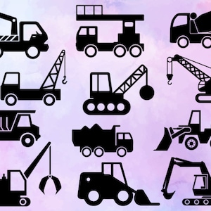 Constructie-SVG | Vrachtwagens Svg | Graafmachine Svg | Kipper Svg | Bouwclipart | Cricut-graafmachine | Cricut-constructie | png-eps