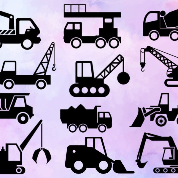 Construction SVG | Trucks Svg | Excavator Svg | Dump Truck Svg | Construction Clipart | Cricut Excavator | Cricut Construction | Kids Svg