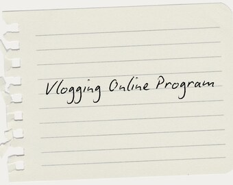 Vloggprogram online