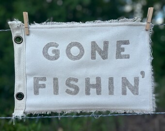 Ancien Drapeau Ou Fanion De Pêche COPEMER - Occasion Correct | Objet Vintage Maritime