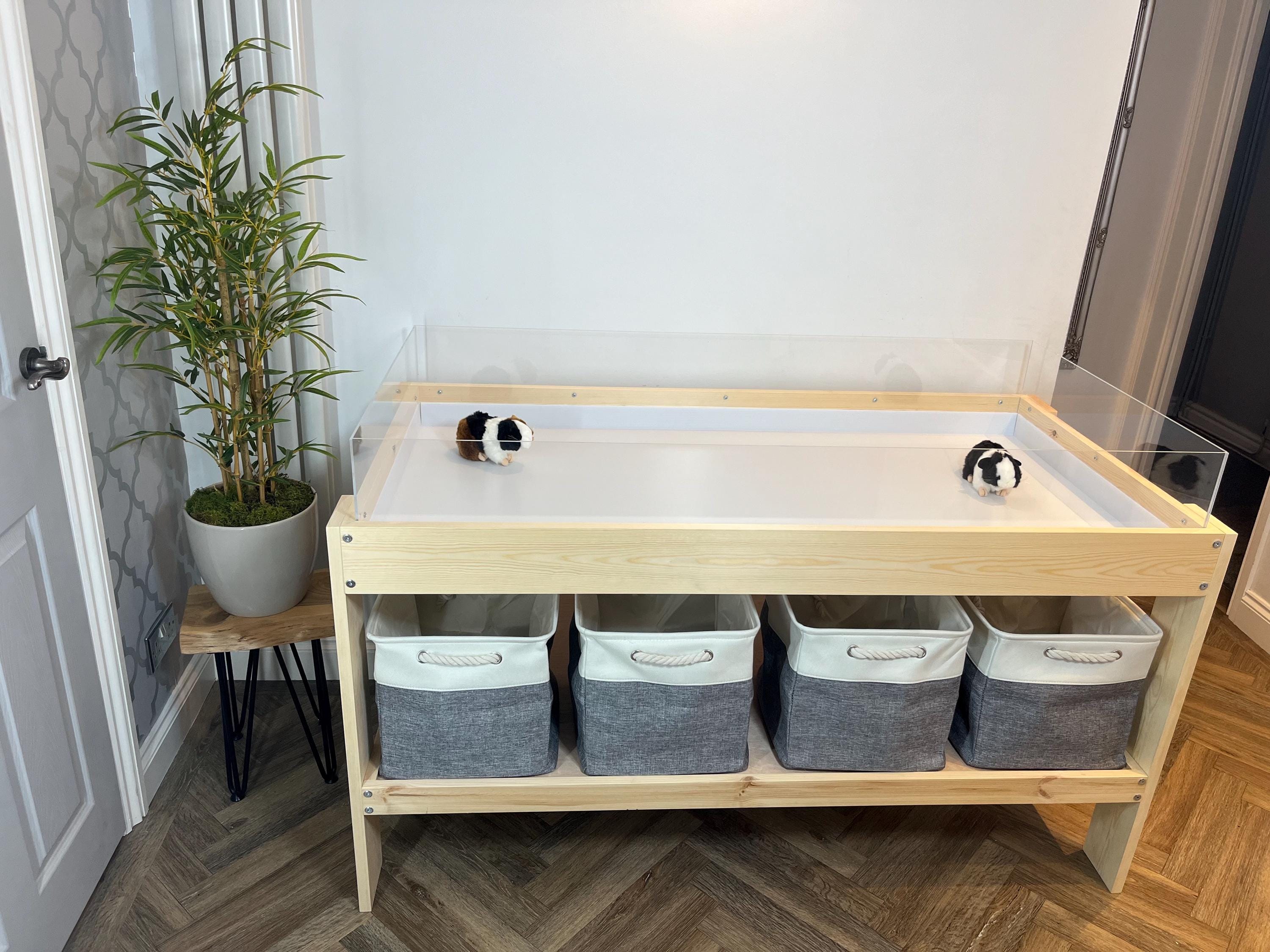 Large Indoor Guinea Pig Cage Enclosure With Storage Shelf 148x74x94cm Etsy Canada
