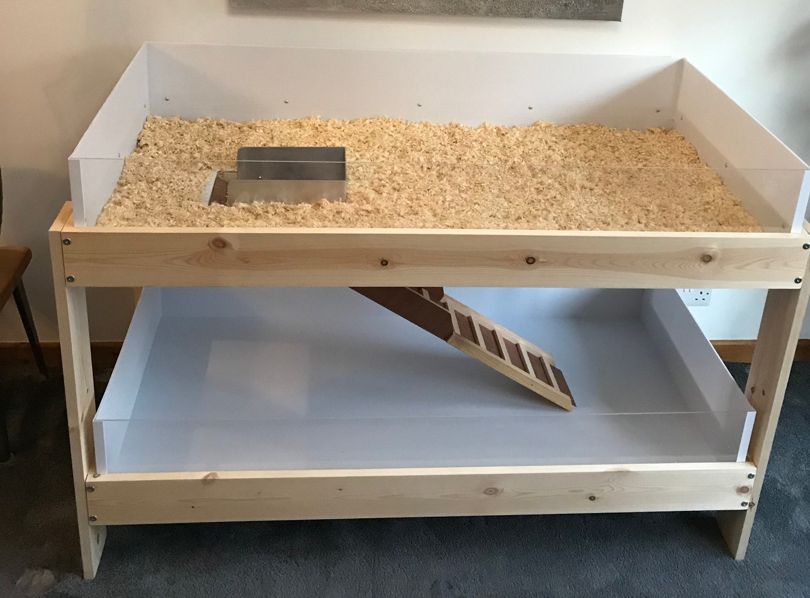 Large Indoor Guinea Pig Cage / Enclosure Two Levels Etsy UK