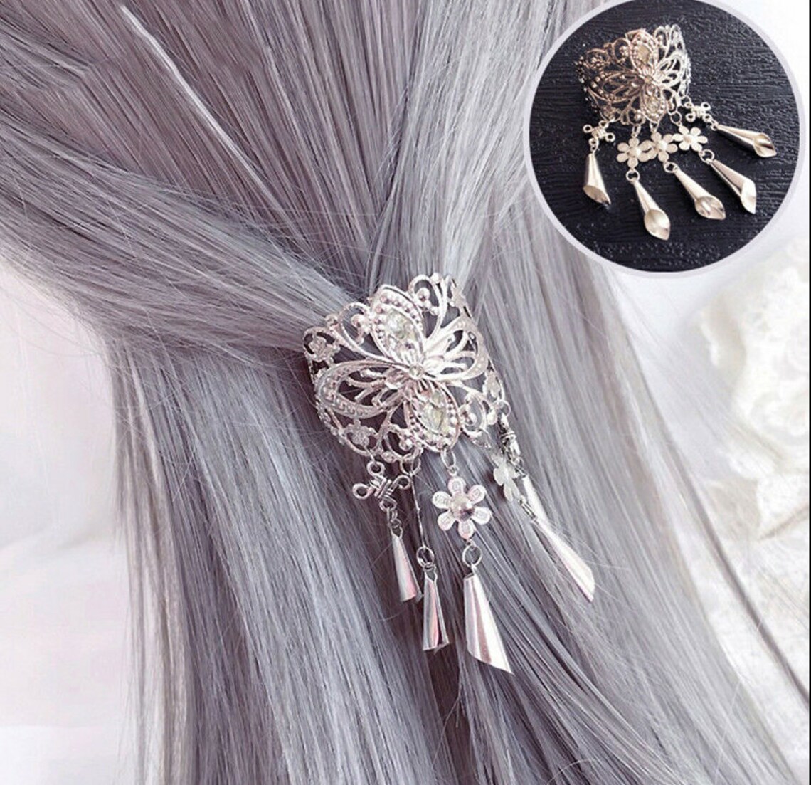 Vintage Women's Alloy Hair Clips Pin Hairpins Crystal Etsy