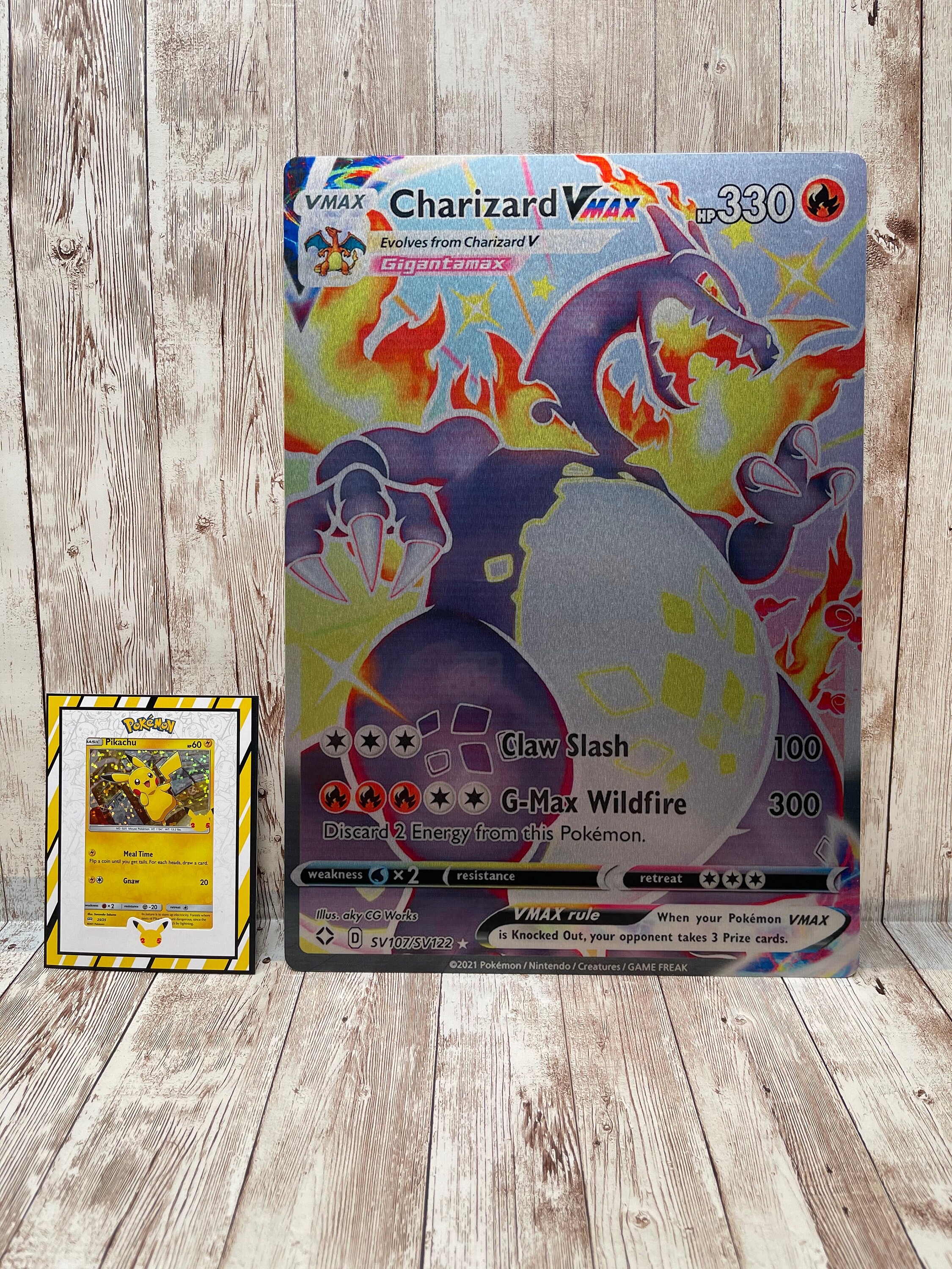 Large Pokémon decor card 10x14 Etsy