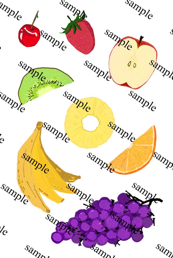 Fruit png instant download fruity image digital printable | Etsy